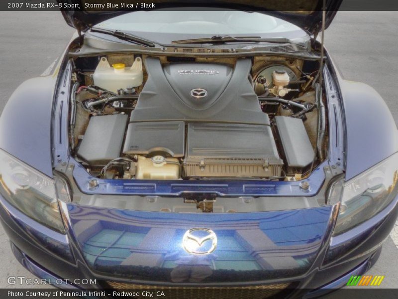 Stormy Blue Mica / Black 2007 Mazda RX-8 Sport