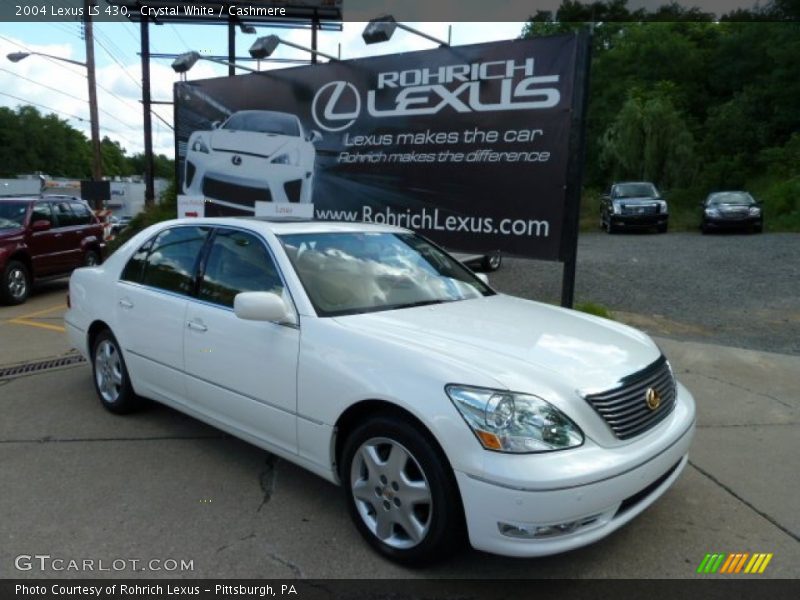 Crystal White / Cashmere 2004 Lexus LS 430