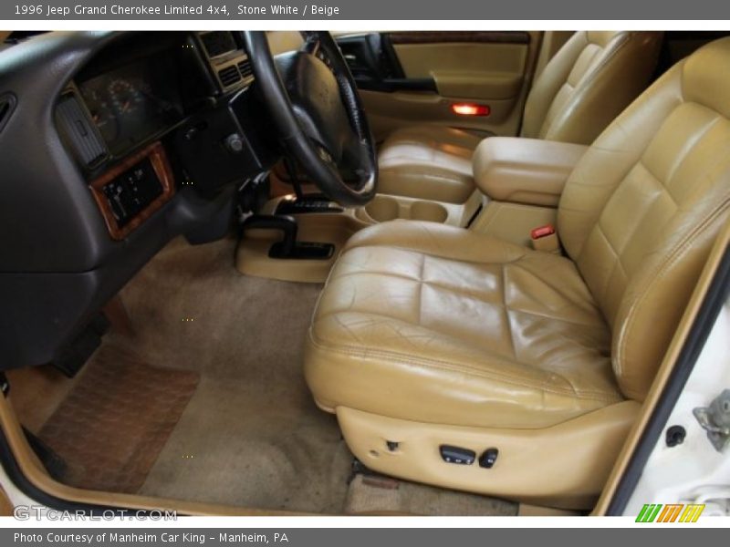 Stone White / Beige 1996 Jeep Grand Cherokee Limited 4x4