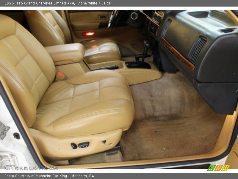 Stone White / Beige 1996 Jeep Grand Cherokee Limited 4x4