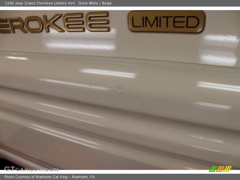 Stone White / Beige 1996 Jeep Grand Cherokee Limited 4x4
