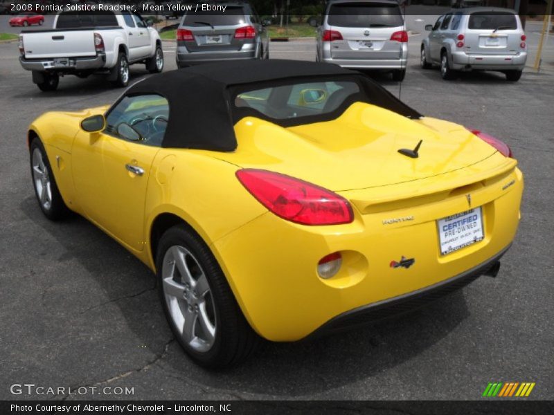 Mean Yellow / Ebony 2008 Pontiac Solstice Roadster