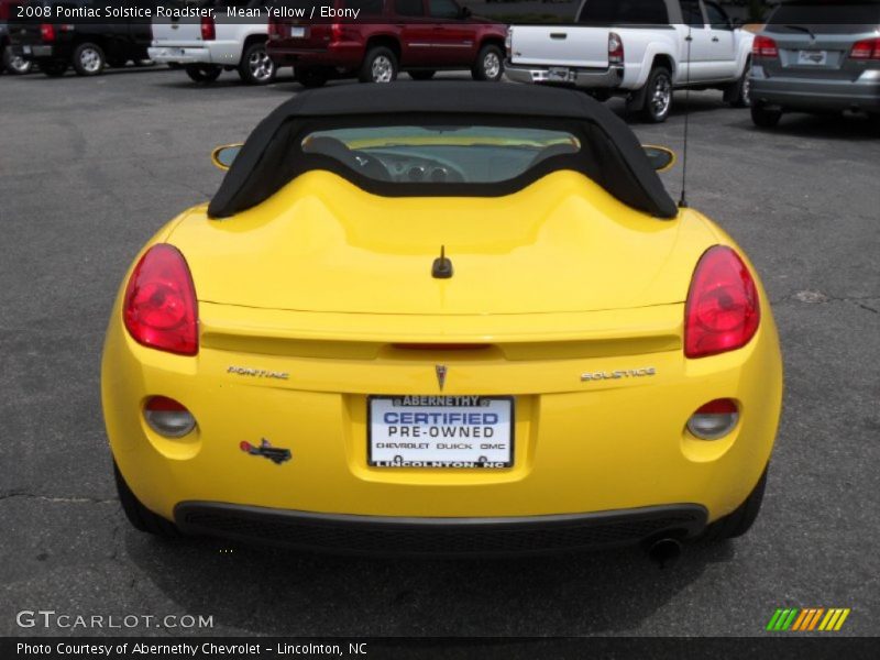 Mean Yellow / Ebony 2008 Pontiac Solstice Roadster