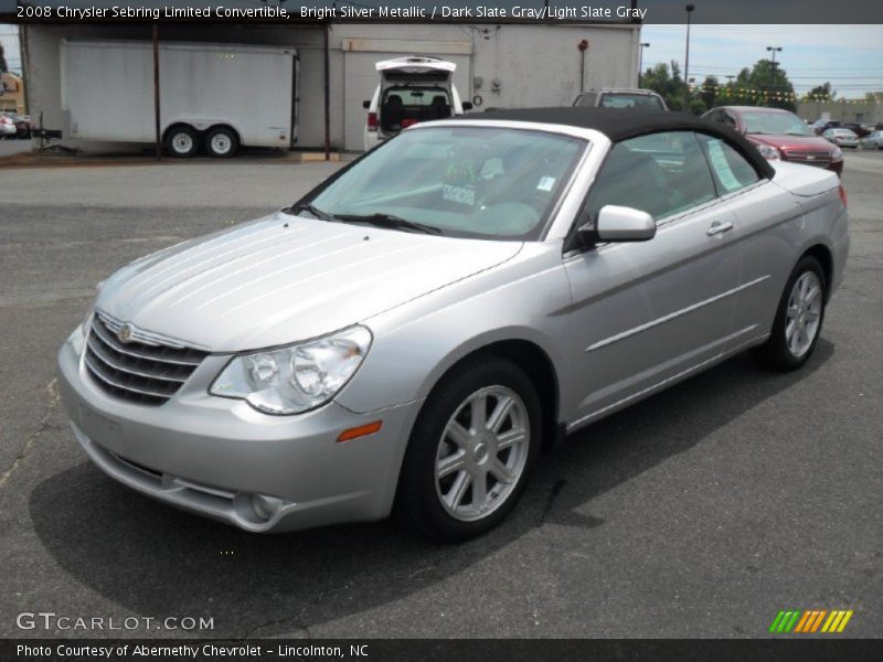 Bright Silver Metallic / Dark Slate Gray/Light Slate Gray 2008 Chrysler Sebring Limited Convertible