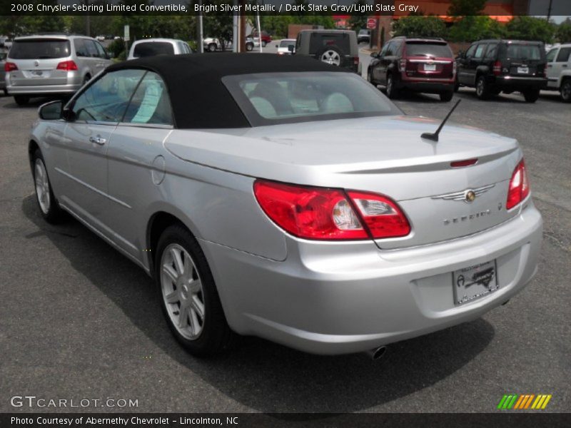 Bright Silver Metallic / Dark Slate Gray/Light Slate Gray 2008 Chrysler Sebring Limited Convertible