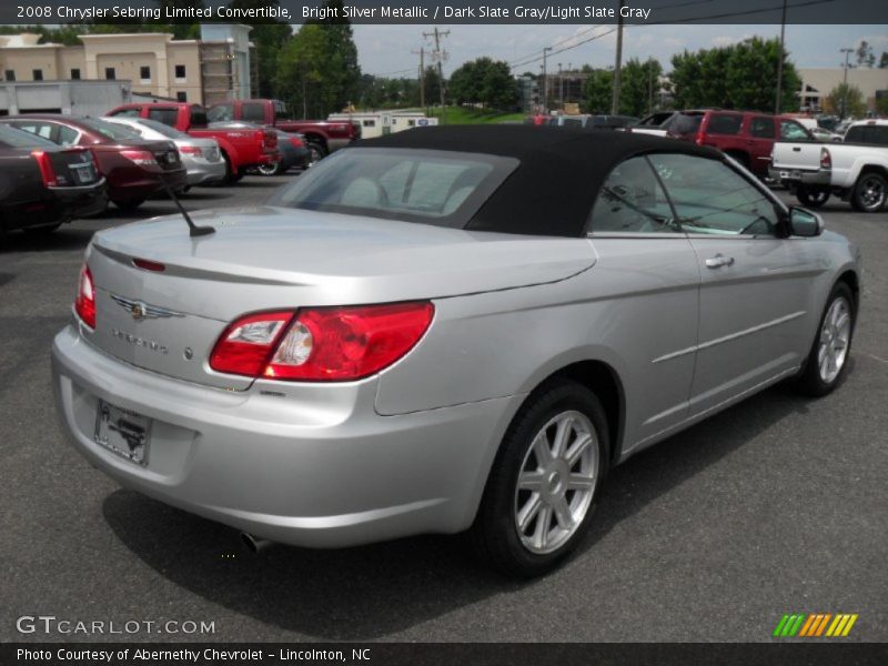 Bright Silver Metallic / Dark Slate Gray/Light Slate Gray 2008 Chrysler Sebring Limited Convertible