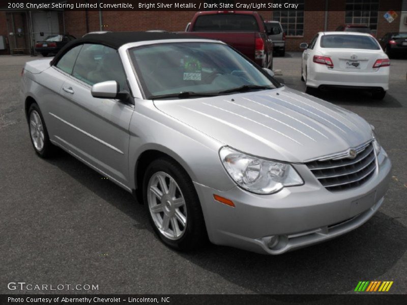 Bright Silver Metallic / Dark Slate Gray/Light Slate Gray 2008 Chrysler Sebring Limited Convertible