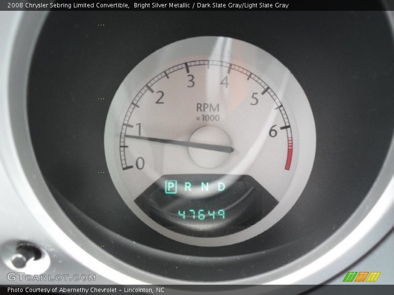 Bright Silver Metallic / Dark Slate Gray/Light Slate Gray 2008 Chrysler Sebring Limited Convertible