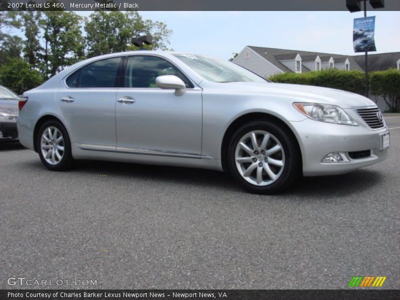 Mercury Metallic / Black 2007 Lexus LS 460