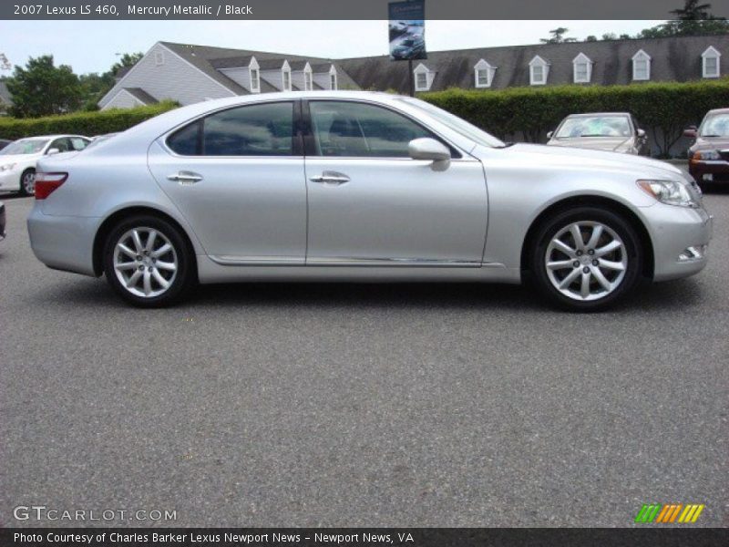 Mercury Metallic / Black 2007 Lexus LS 460