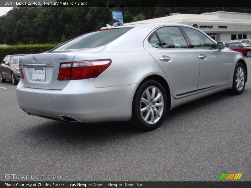 Mercury Metallic / Black 2007 Lexus LS 460