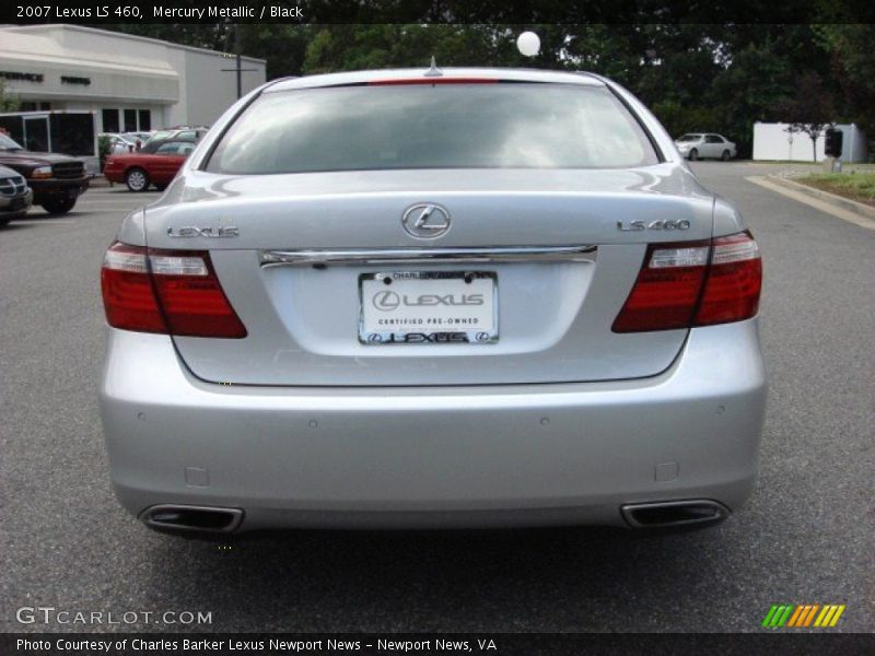Mercury Metallic / Black 2007 Lexus LS 460