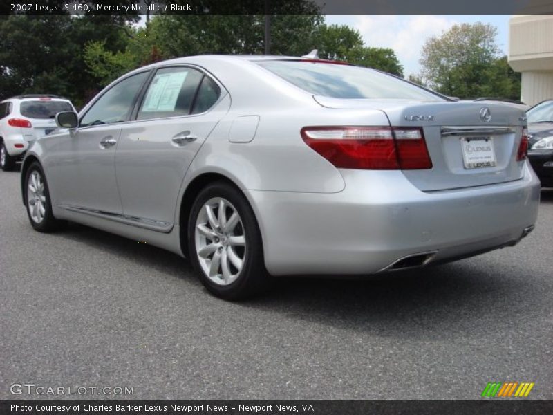 Mercury Metallic / Black 2007 Lexus LS 460