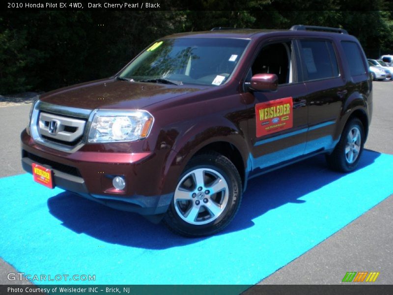 Dark Cherry Pearl / Black 2010 Honda Pilot EX 4WD