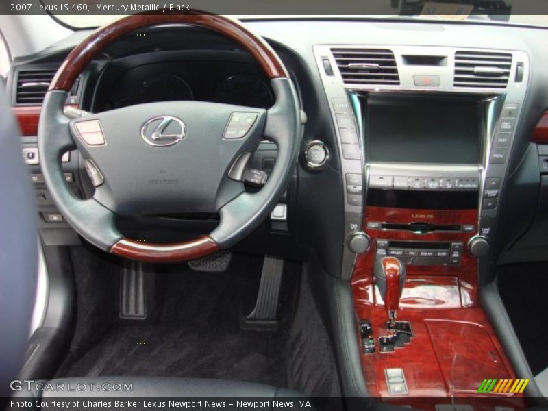 Mercury Metallic / Black 2007 Lexus LS 460
