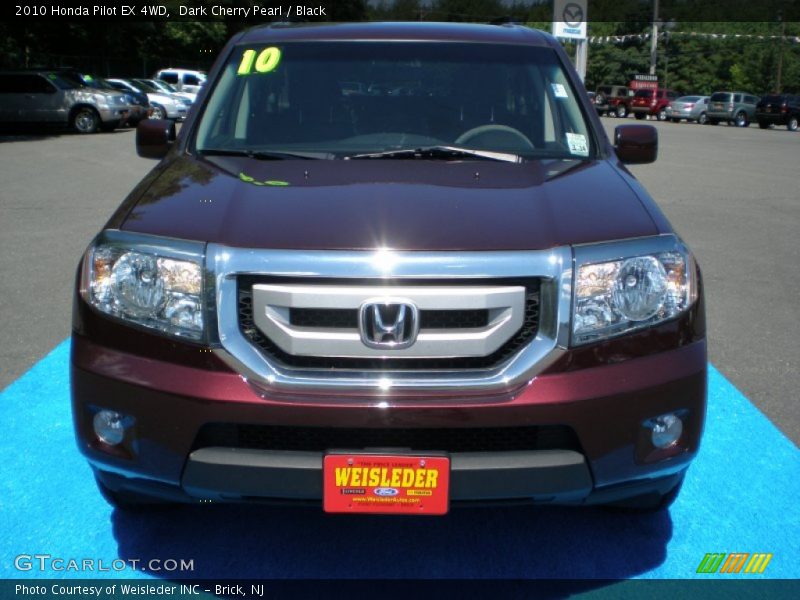 Dark Cherry Pearl / Black 2010 Honda Pilot EX 4WD