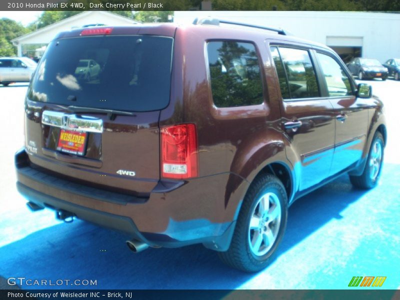 Dark Cherry Pearl / Black 2010 Honda Pilot EX 4WD