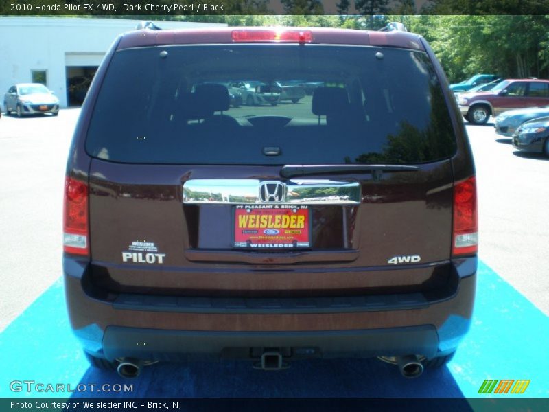 Dark Cherry Pearl / Black 2010 Honda Pilot EX 4WD