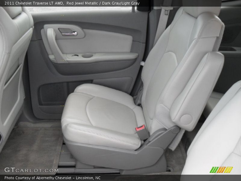 Red Jewel Metallic / Dark Gray/Light Gray 2011 Chevrolet Traverse LT AWD