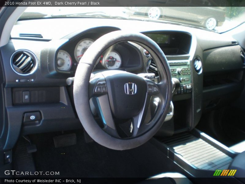 Dark Cherry Pearl / Black 2010 Honda Pilot EX 4WD