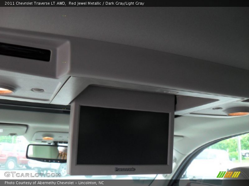 Red Jewel Metallic / Dark Gray/Light Gray 2011 Chevrolet Traverse LT AWD