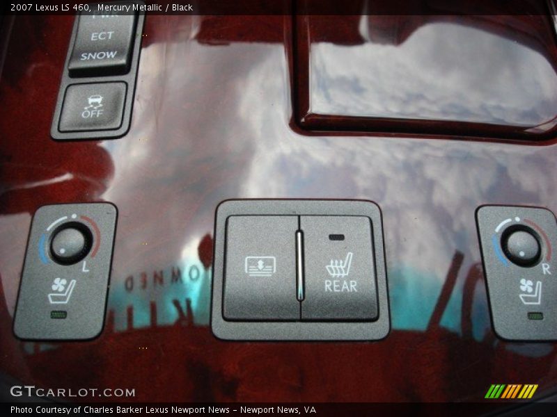 Mercury Metallic / Black 2007 Lexus LS 460