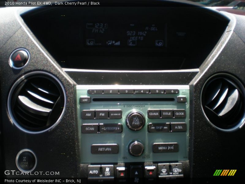 Dark Cherry Pearl / Black 2010 Honda Pilot EX 4WD