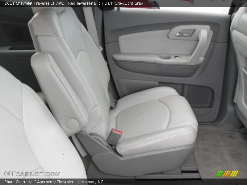 Red Jewel Metallic / Dark Gray/Light Gray 2011 Chevrolet Traverse LT AWD