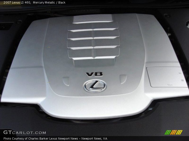 Mercury Metallic / Black 2007 Lexus LS 460