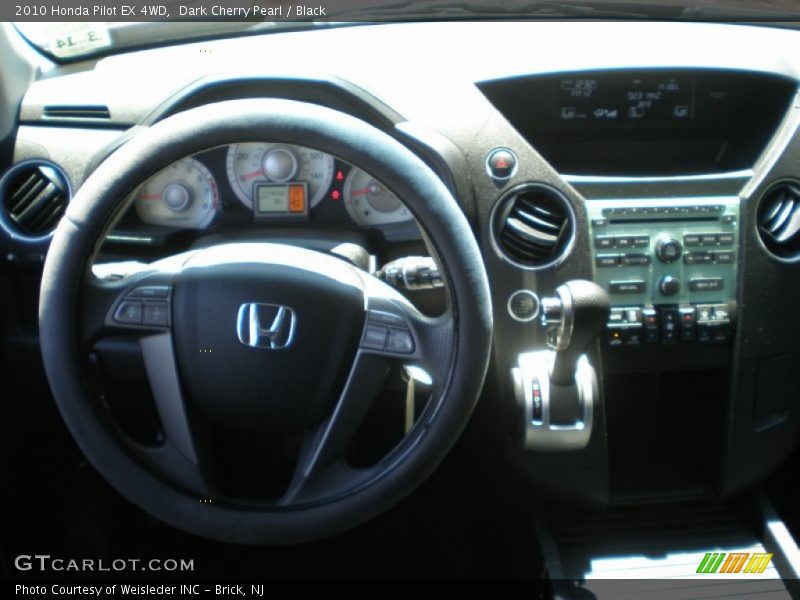 Dark Cherry Pearl / Black 2010 Honda Pilot EX 4WD