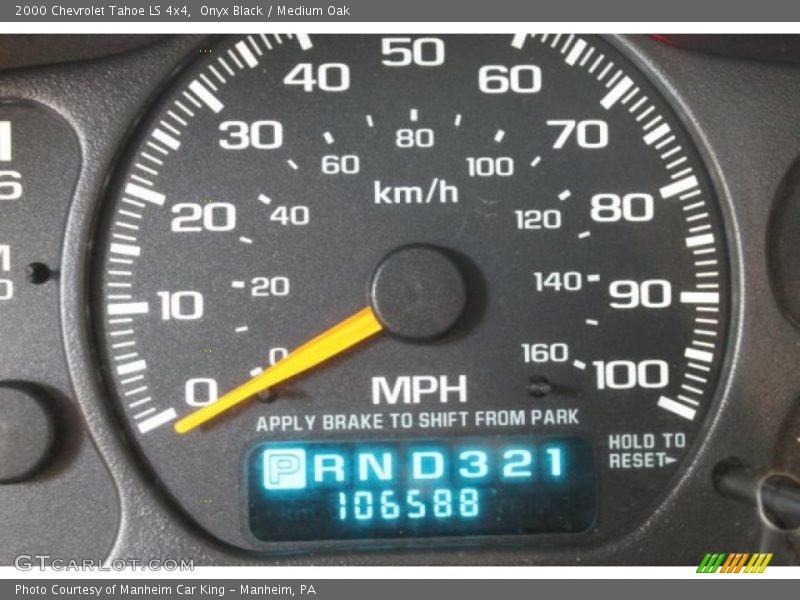 Onyx Black / Medium Oak 2000 Chevrolet Tahoe LS 4x4