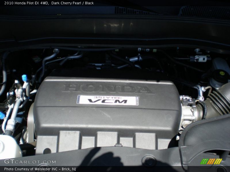 Dark Cherry Pearl / Black 2010 Honda Pilot EX 4WD