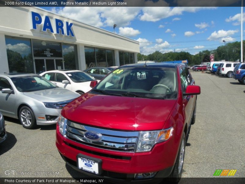Redfire Metallic / Medium Light Stone 2008 Ford Edge Limited AWD