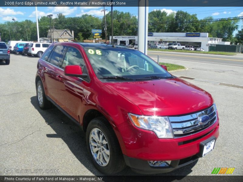 Redfire Metallic / Medium Light Stone 2008 Ford Edge Limited AWD