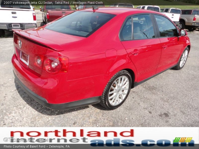 Salsa Red / Interlagos Plaid Cloth 2007 Volkswagen Jetta GLI Sedan