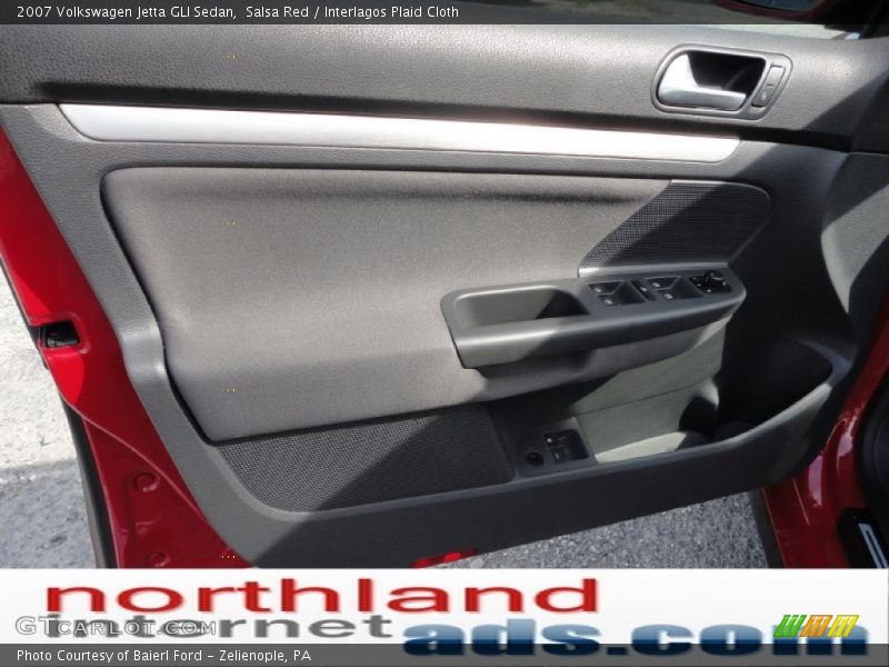 Salsa Red / Interlagos Plaid Cloth 2007 Volkswagen Jetta GLI Sedan