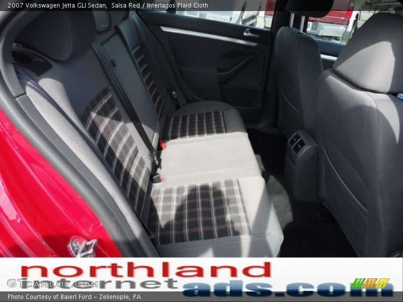 Salsa Red / Interlagos Plaid Cloth 2007 Volkswagen Jetta GLI Sedan