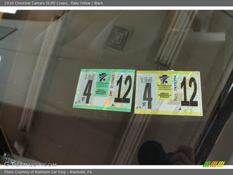 Rally Yellow / Black 2010 Chevrolet Camaro SS/RS Coupe