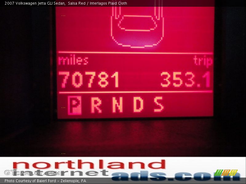 Salsa Red / Interlagos Plaid Cloth 2007 Volkswagen Jetta GLI Sedan