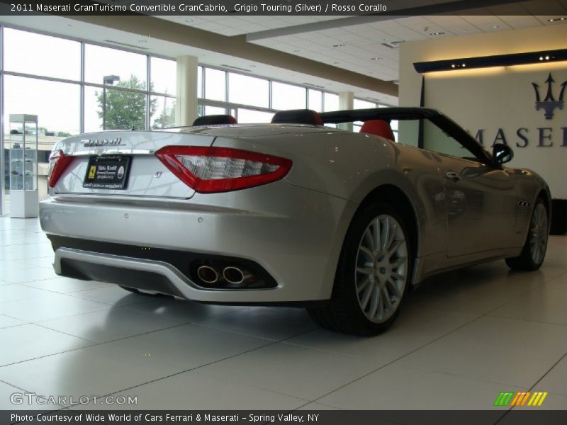 Grigio Touring (Silver) / Rosso Corallo 2011 Maserati GranTurismo Convertible GranCabrio
