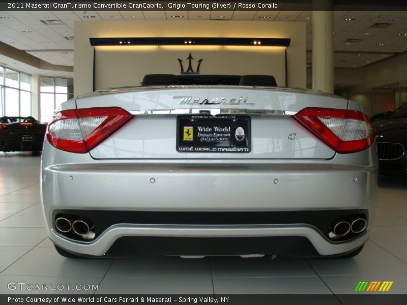 Grigio Touring (Silver) / Rosso Corallo 2011 Maserati GranTurismo Convertible GranCabrio