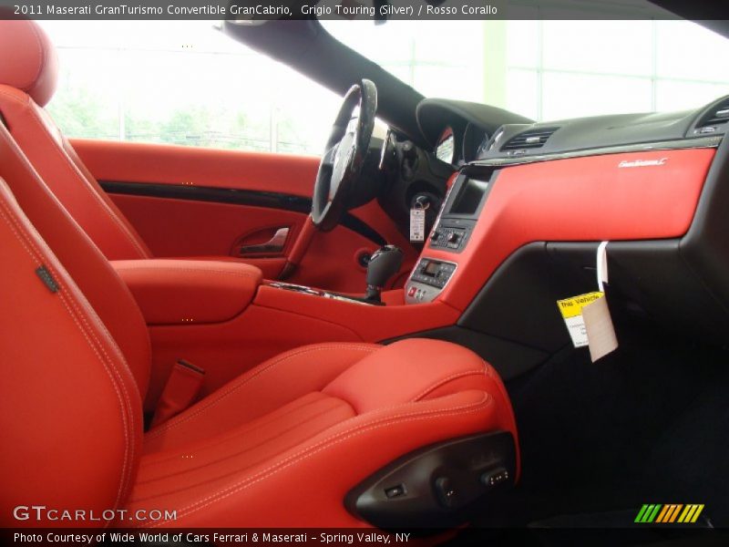 Grigio Touring (Silver) / Rosso Corallo 2011 Maserati GranTurismo Convertible GranCabrio