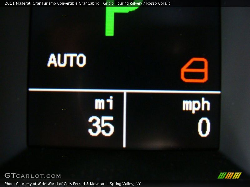 Grigio Touring (Silver) / Rosso Corallo 2011 Maserati GranTurismo Convertible GranCabrio