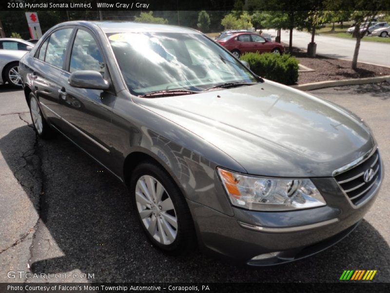 Willow Gray / Gray 2010 Hyundai Sonata Limited
