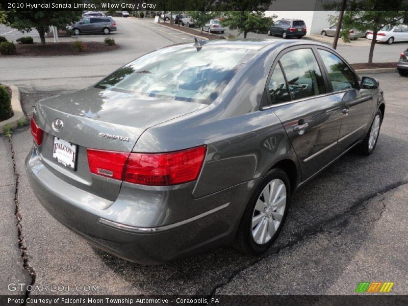 Willow Gray / Gray 2010 Hyundai Sonata Limited