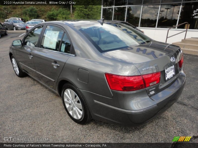 Willow Gray / Gray 2010 Hyundai Sonata Limited