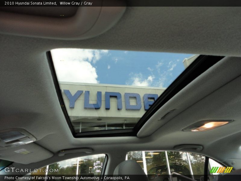 Willow Gray / Gray 2010 Hyundai Sonata Limited