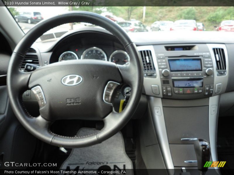 Willow Gray / Gray 2010 Hyundai Sonata Limited
