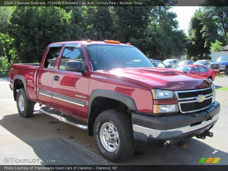 Victory Red / Medium Gray 2006 Chevrolet Silverado 2500HD Extended Cab 4x4