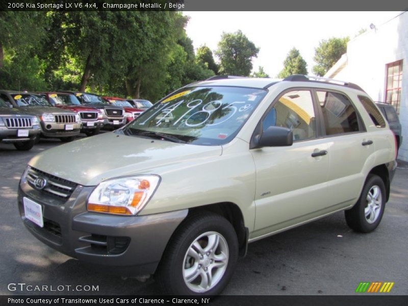 Champagne Metallic / Beige 2006 Kia Sportage LX V6 4x4